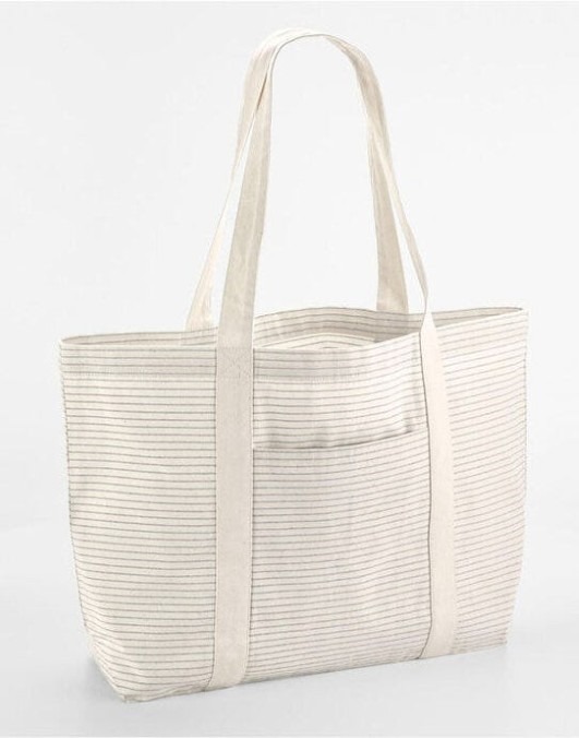 Striped Org Cotton Shopper